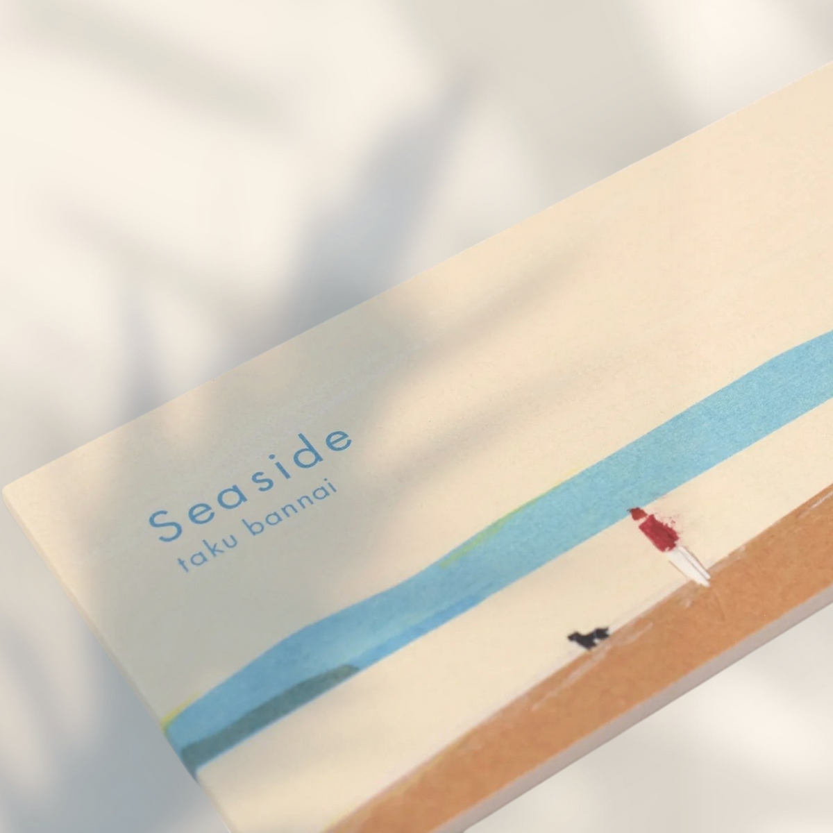 Eira Haul Seaside writing paper set by Taku Bannai featuring minimalist beach illustration on Mino washi paper