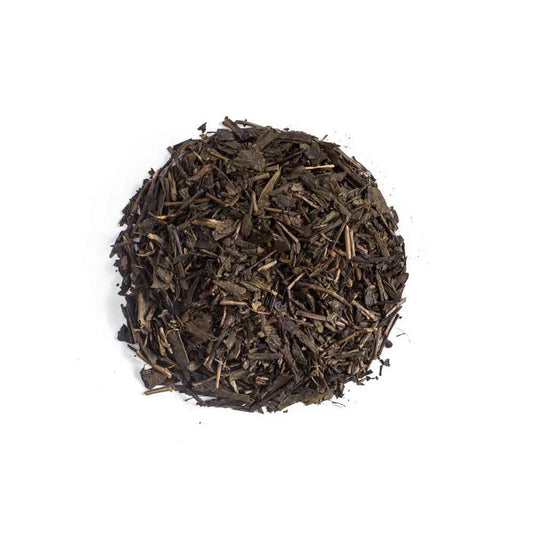 Moya organic Japanese hojicha green tea without a bag package