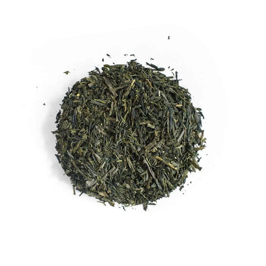 Moya No. 21 organic Japanese sencha green tea without a bag package.