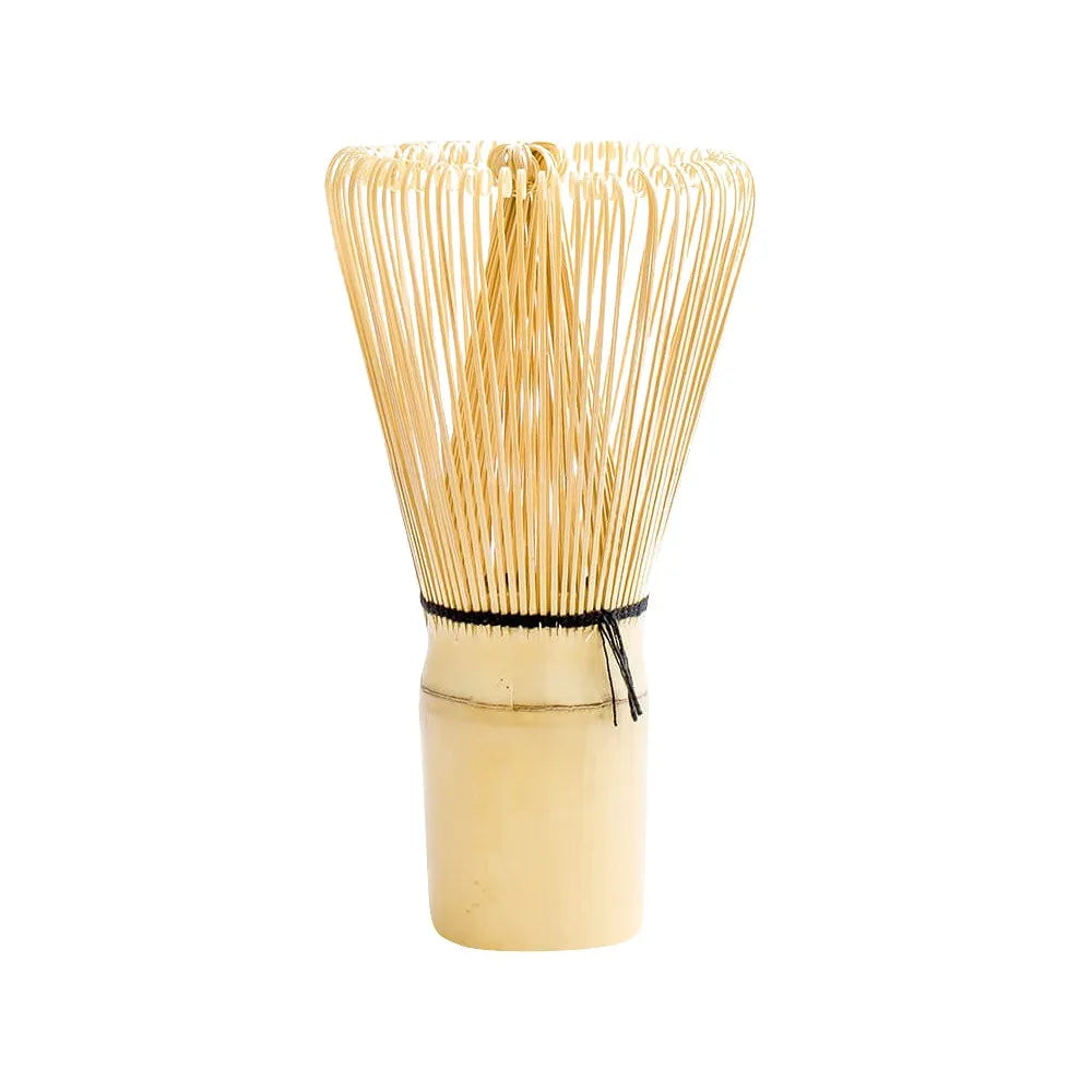 Traditional Japanese bamboo matcha whisk (chasen) for preparing and whisking matcha tea.