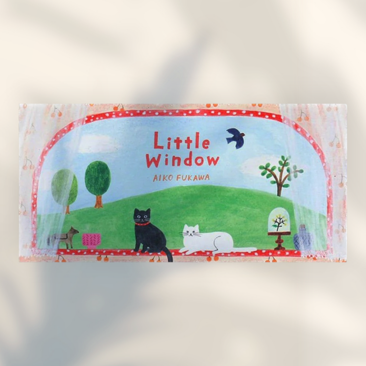 Eira Haul Little Window by Aiko Fukawa writing paper set featuring charming cat and nature illustrations on Mino washi