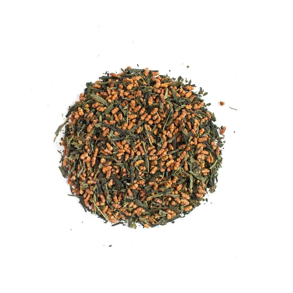 Moya organic Japanese genmaicha green tea with roasted rice without bag package.