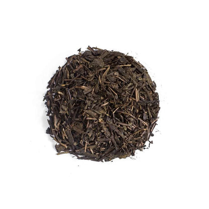 Moya organic Japanese hojicha green tea without a bag package